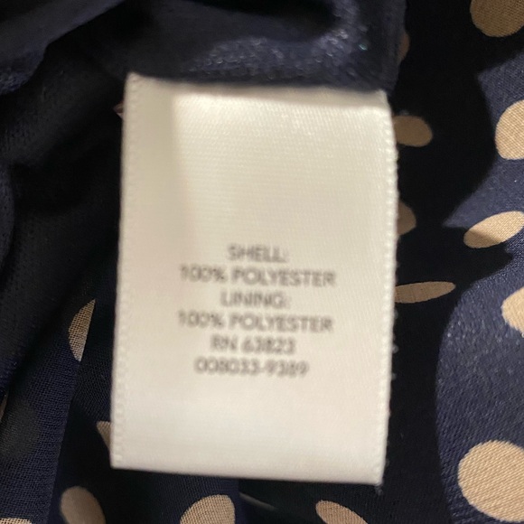 CJ Banks Navy and Cream Polka Dot Sleeveless Camisole - Picture 4 of 5